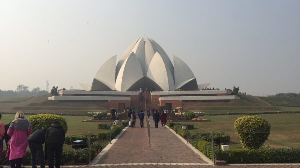 Lotus Temple in Delhi. A day in Delhi