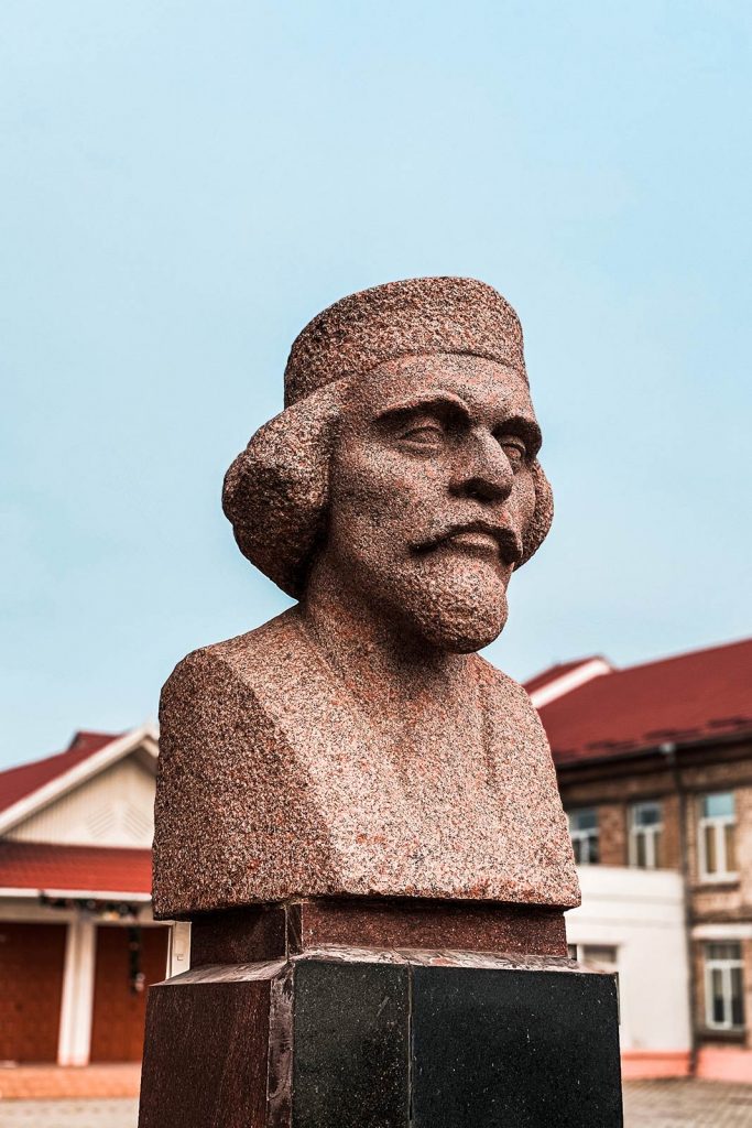 Zelinsky Monument in Tiraspol, Transnistria. A day in Transnistria