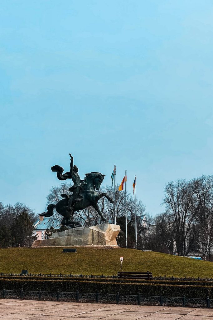 Alexander Suvorov Monument in Tiraspol, Transnistria. A day in Transnistria