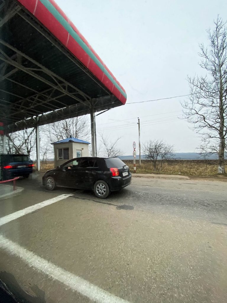 Border crossing in Tiraspol, Transnistria. A day in Transnistria