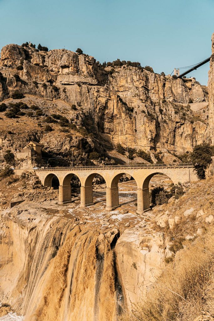 Bridge at Rhummel Gorge in Constantine, Algeria. The Algeria series, reflection post