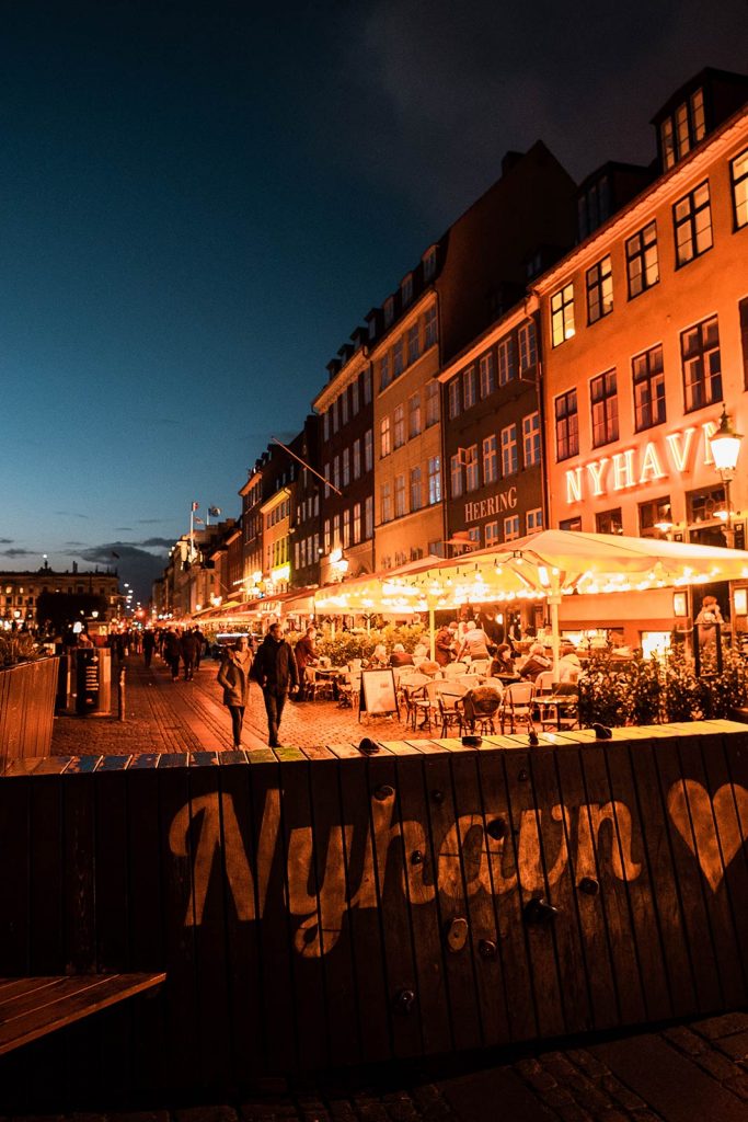Night market at Nyhavn in Copenhagen, Denmark. A day in Copenhagen