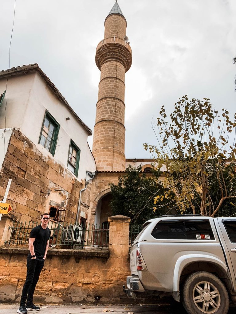 Minaret in Northern Cyprus. A day in Northern Cyprus