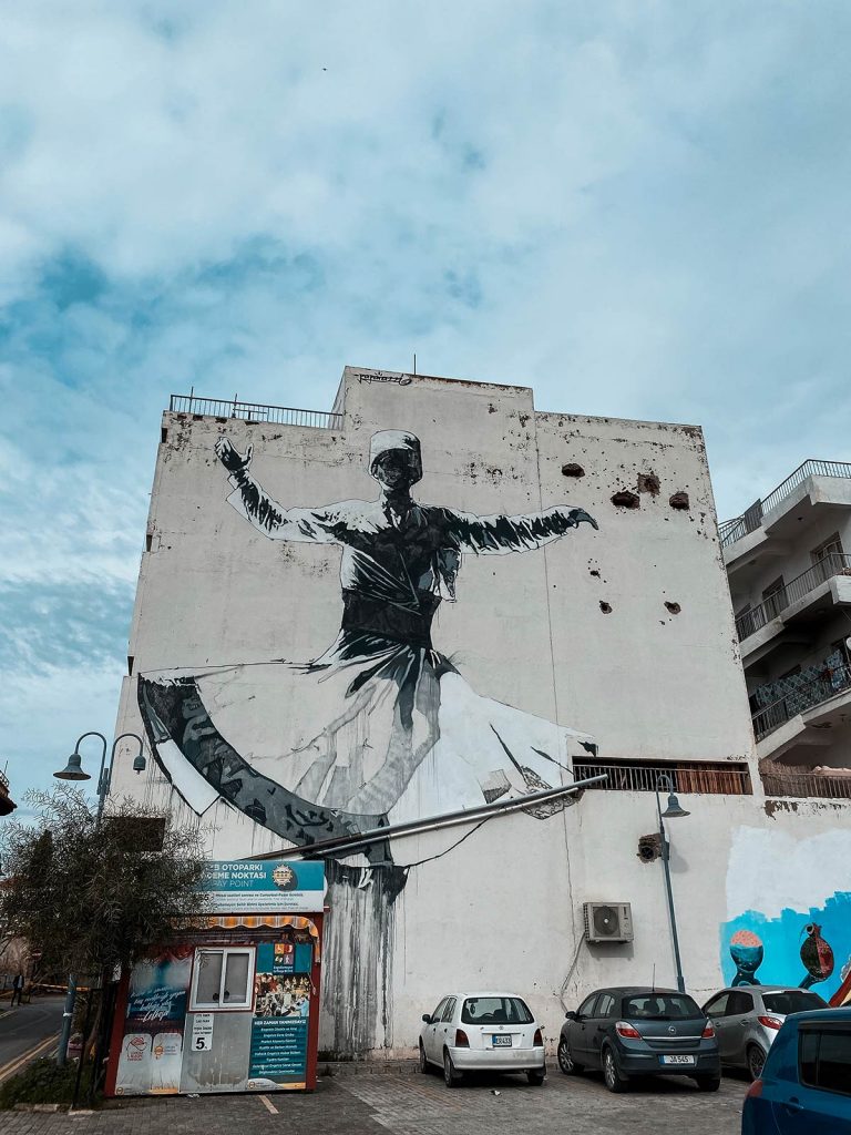 Street art in Northern Cyprus. A day in Northern Cyprus