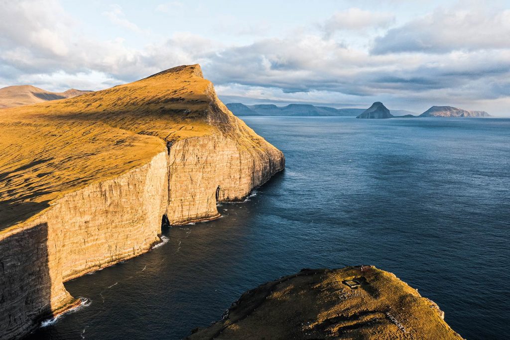 Trælanípa Slave Cliff in Faroe Islands. The Faroe Islands has me