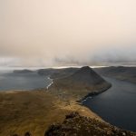 Hike to Villingdalsfjall in Faroe Islands. Getting blown off Mt Villingardalsfjall
