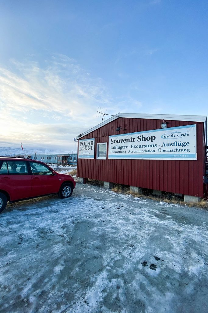 Souvenir shop in Greenland. The most scenic commercial flight in the world