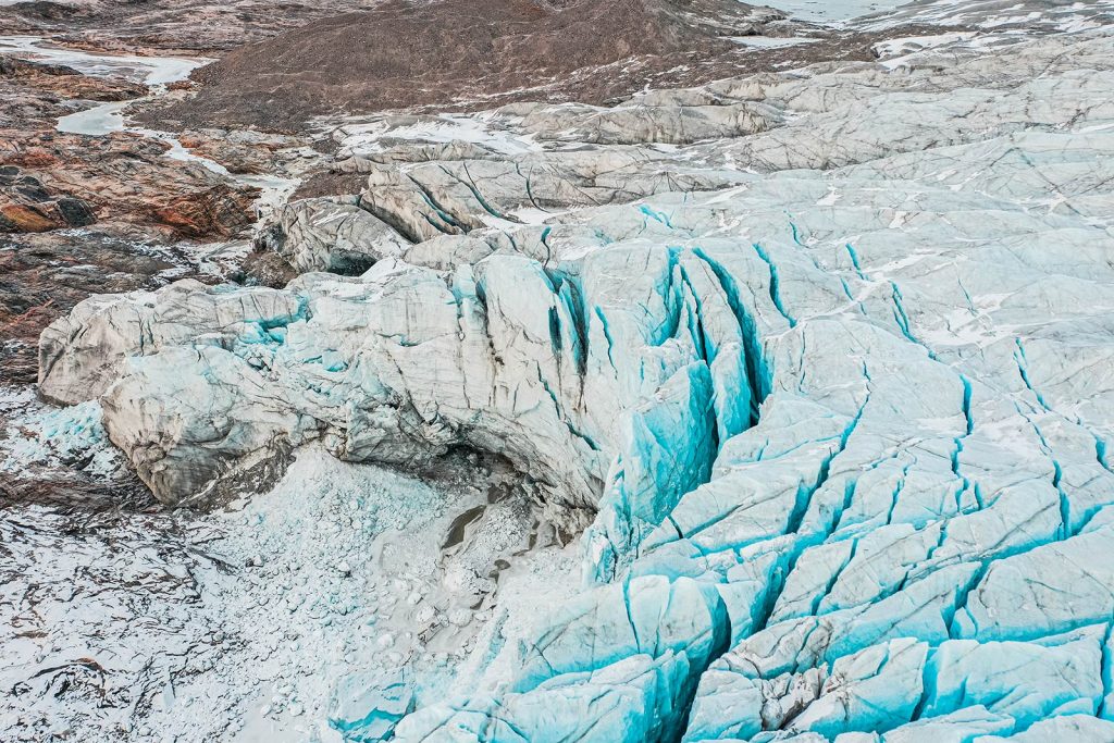 Russel Glacier in Kangerlussuaq, Greenland. Glacier, ice sheets & The Northern Lights