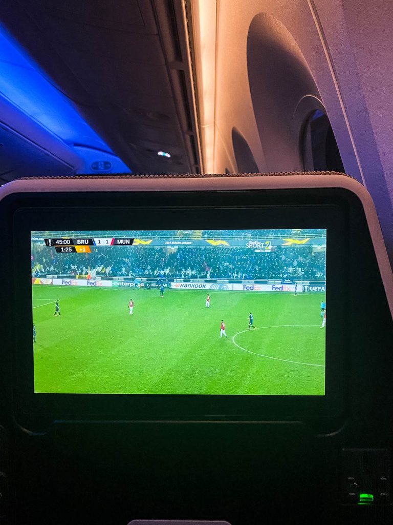 Tv in plane in Saudi Arabia. Arriving into Saudi Arabia
