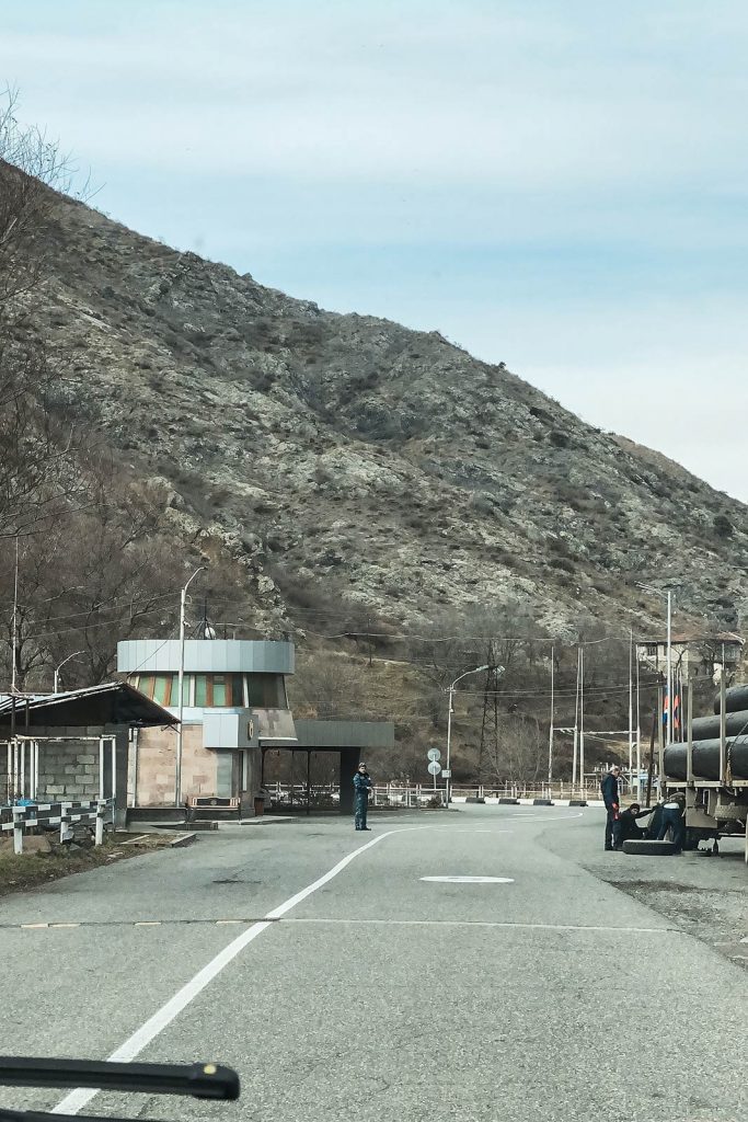 Border crossing in Karabakh. The end of the Armenian Karabakh road trip