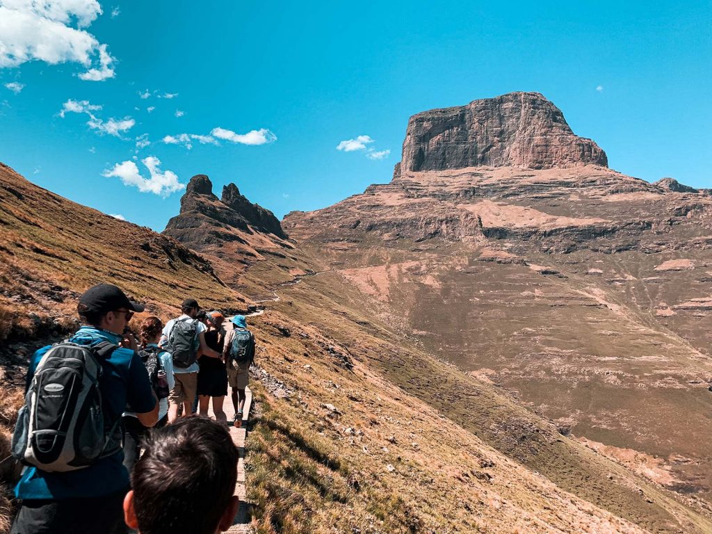 Hiking the Ampitheater in Lesotho, Africa. The greatest hike on Earth?