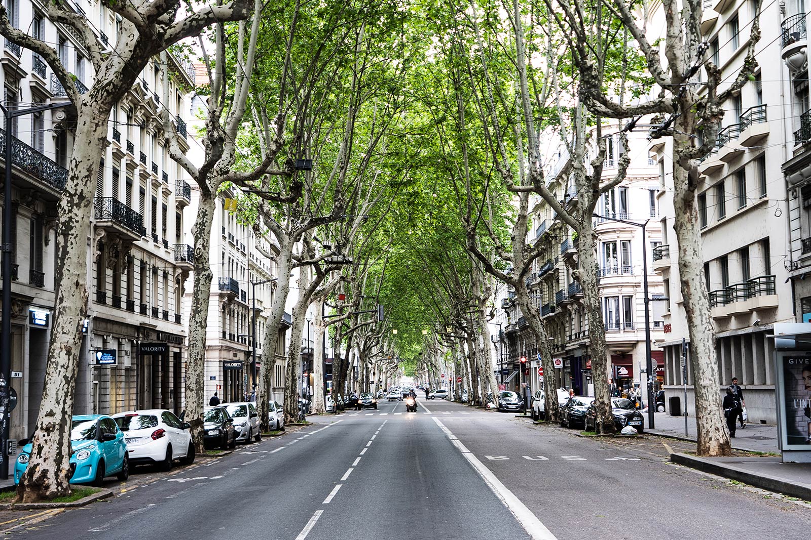 Street in Lyon, France. A day in Lyon