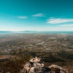 David Simpson at Devil's Peak in Cape Town, South Africa. South Africa reflection