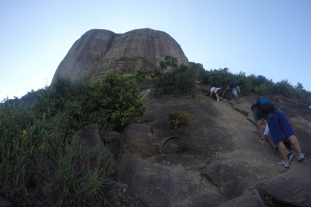 Climbing a mountain in Gavea, Brazil. Climbing the wrong mountain, the best mistake I've made