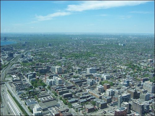 Toronto aerial view. A week in Toronto