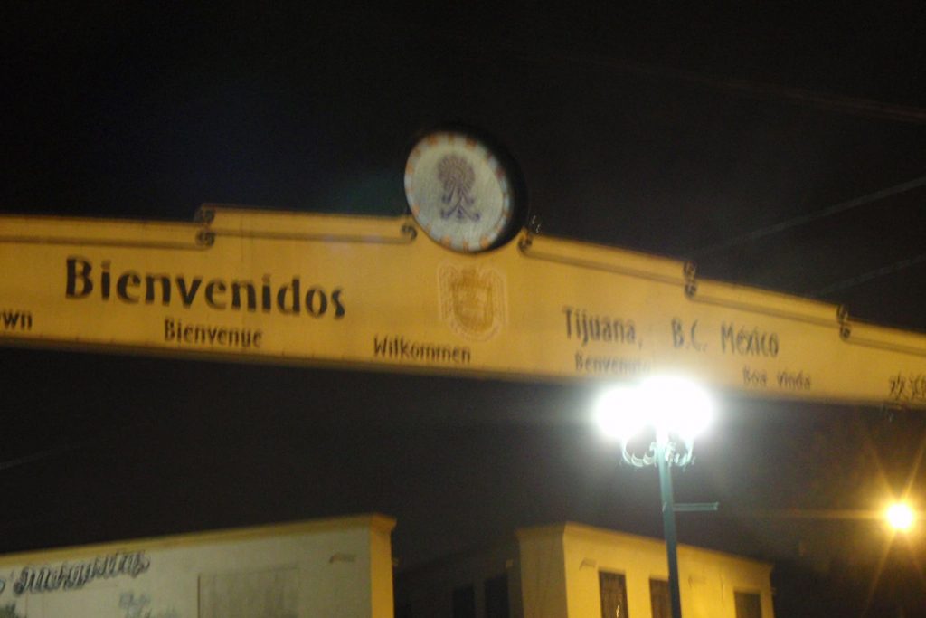 Bienvenidos Arch in Tijuana. Accused of being a part of the IRA