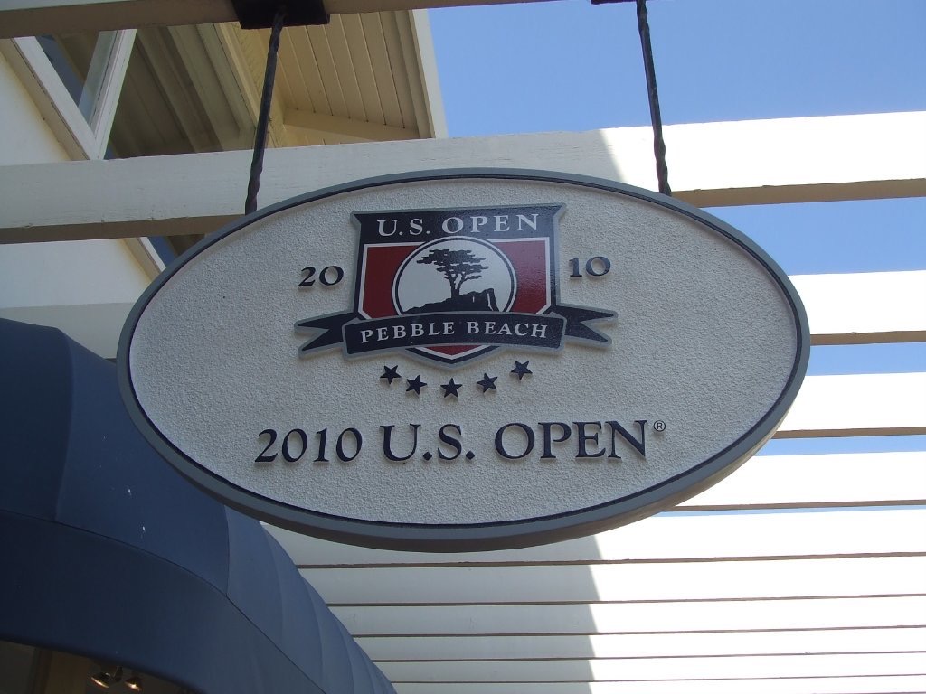 2010 US Open sign in California. California roadtrip