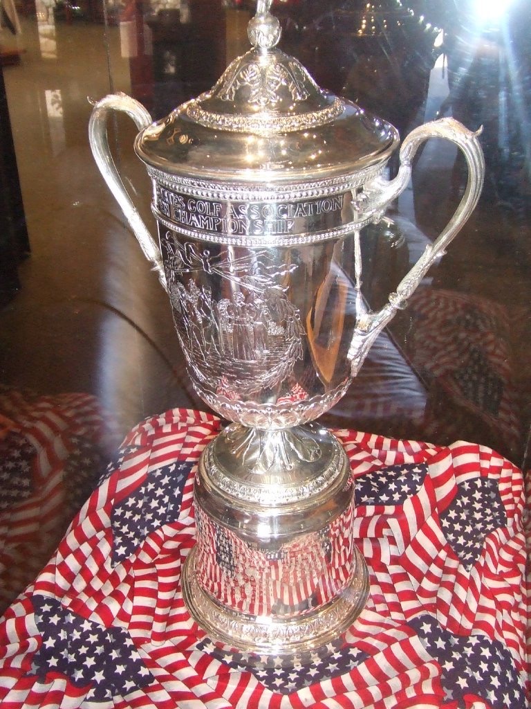 2010 US Open trophy in California. California roadtrip