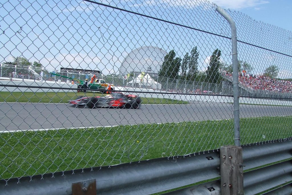 F1 race in Montreal. F1 in Montreal
