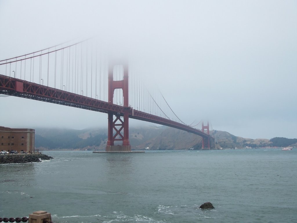 The Golden Gate Bridge in San Francisco. Enjoying San Fran
