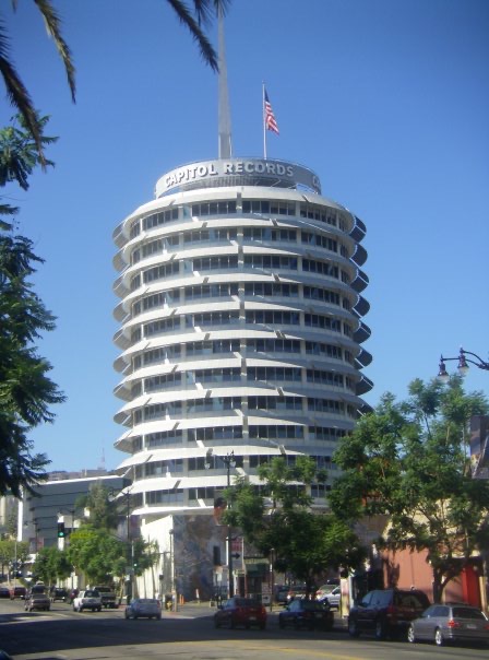 Capitol Records building in Los Angeles. LA and Six Flags for free