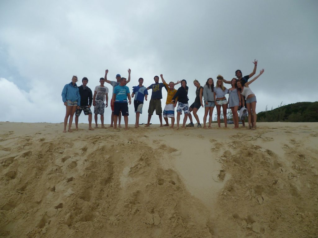 All of the gang during our trip to Fraser Island. Dingos on Fraser Island