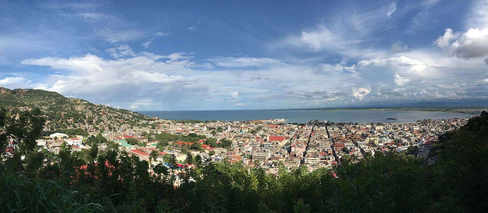 Residential area in Haiti. Haiti & Dominican Republic, an Island of two halves
