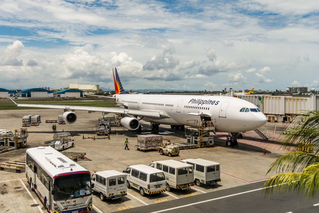 Philippines plane at airport