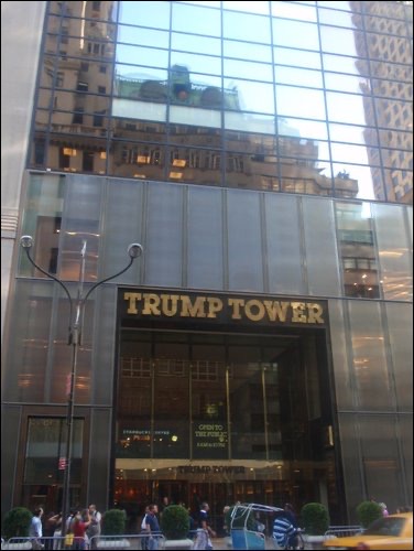 Trump Tower in New York. New York, the final stop