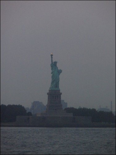 The Statue of Liberty in New York. New York, the final stop