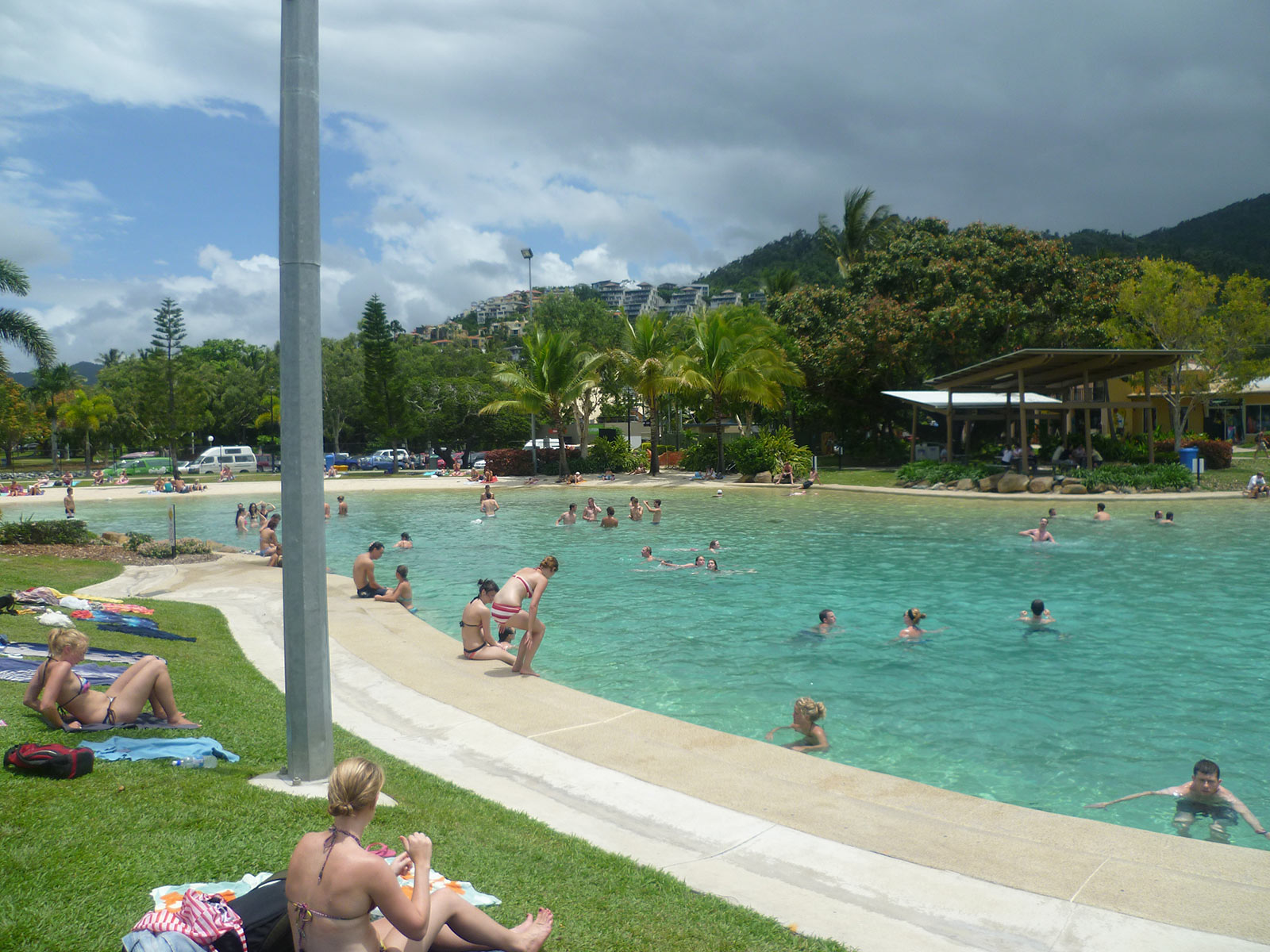 Airlie beach with cloud cover on Magnetic Island in East Coast Australia. Settling into the east coast nicely