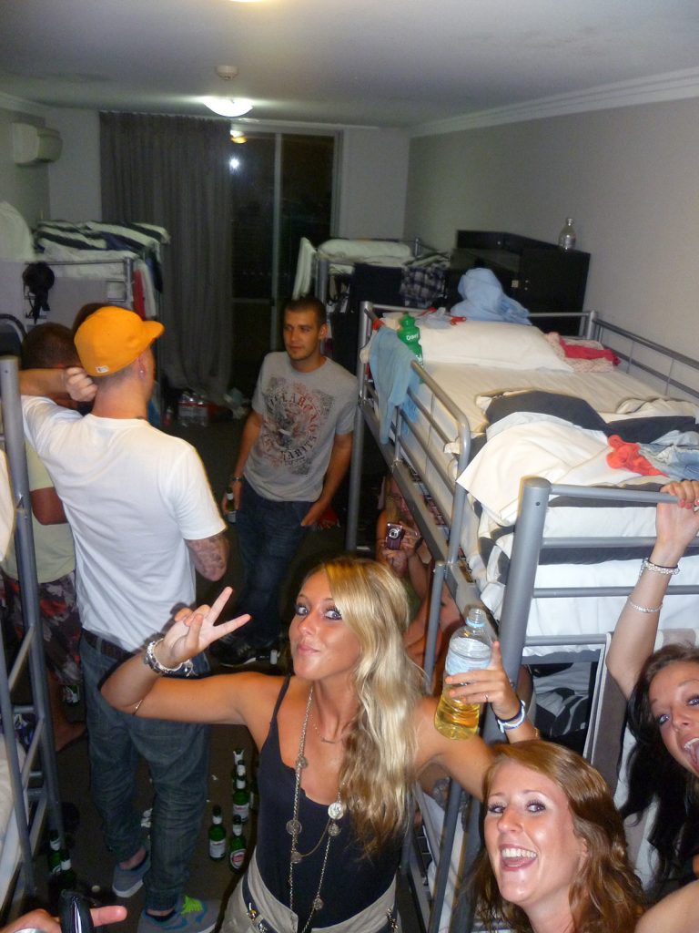 The gang in their bedroom in Byron Bay. The Zoo, Brissie & Byron Bay