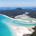 Whitehaven beach during out Whitsunday's cruise on the Australian east coast