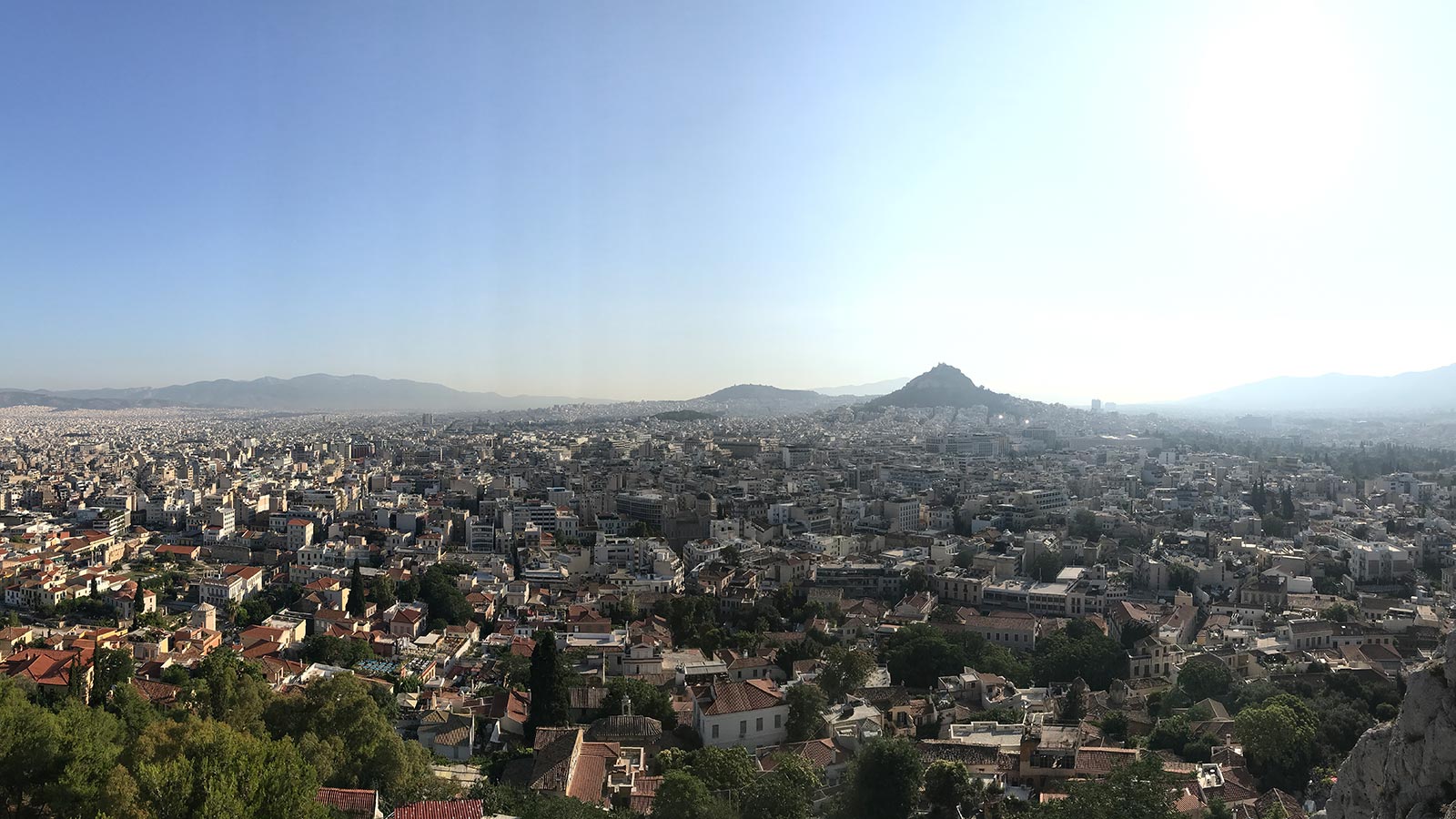 Birds eye view of Athens, Greece. Athens has me