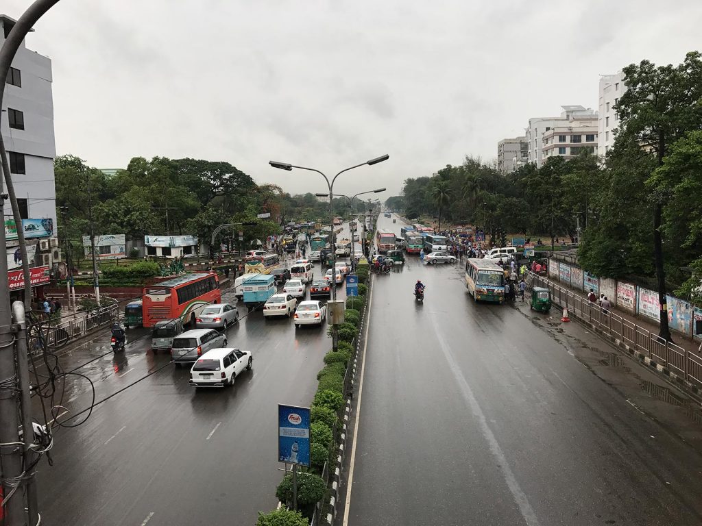 Busy street in Dhaka, Bangladesh. Bangladesh, The Persian Gulf, The Caucasus & The Stans
