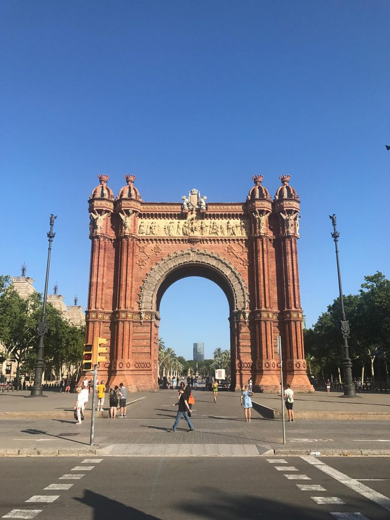 The Arc de Triomf in Barcelona, Spain. Andorra, Barcelona & Malta