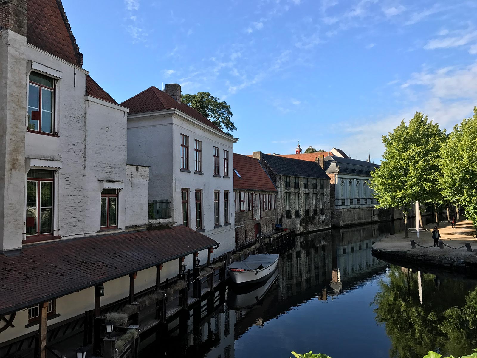 Houses near the river in Bruges, Belgium. The end of 2 years on the road; Slovenia, Luxembourg & Bruges