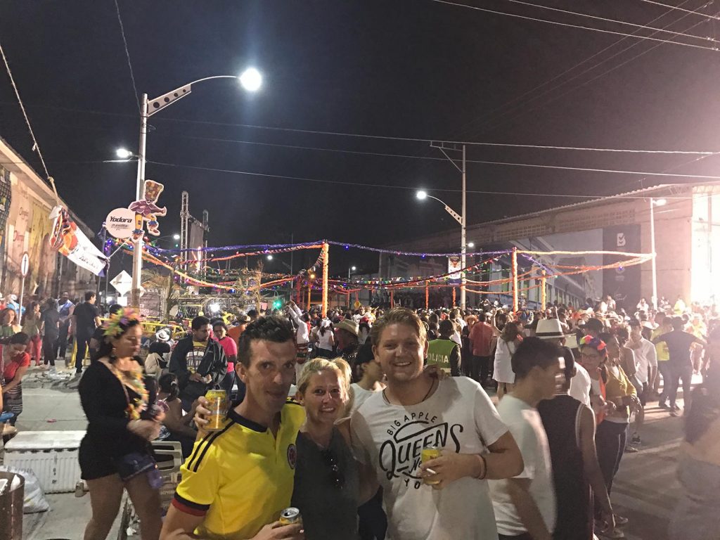 Friends at carnival in Barranquilla, Colombia. 4 weeks and Carnival in Colombia
