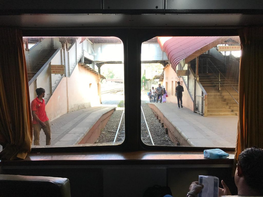 Inside a train in Colombo, Sri Lanka. A smart deaf & dumb scam in Colombo