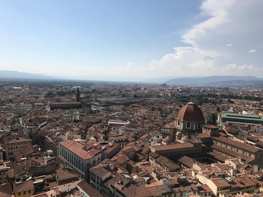 Rooftops in Florence, Italy. Leaning Pisa & impressive Florence