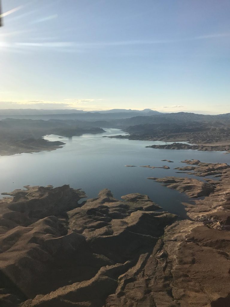Lake Powell in Grand Canyon, USA. Helicopter tour over the Grand Canyon