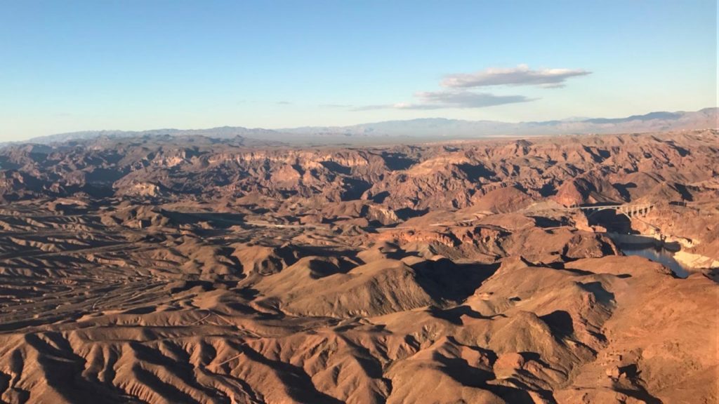 Views in Grand Canyon, USA. Helicopter tour over the Grand Canyon