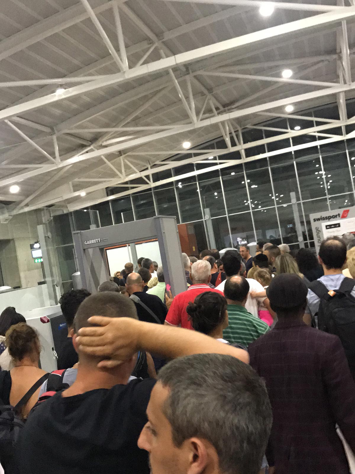 Many people at airport in Tel Aviv, Israel. Interrogated & strip searched in Israel