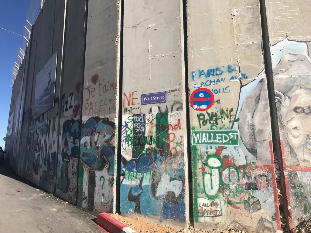 Graffiti at The Peace Wall in Jerusalem, Israel. My time in Jerusalem, a special city divided