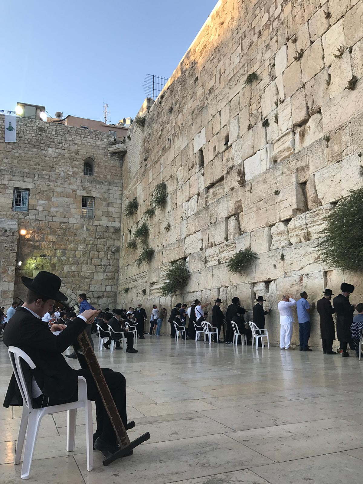 Jews praying at the Western Wall in Jerusalem, Israel. My time in Jerusalem, a special city divided