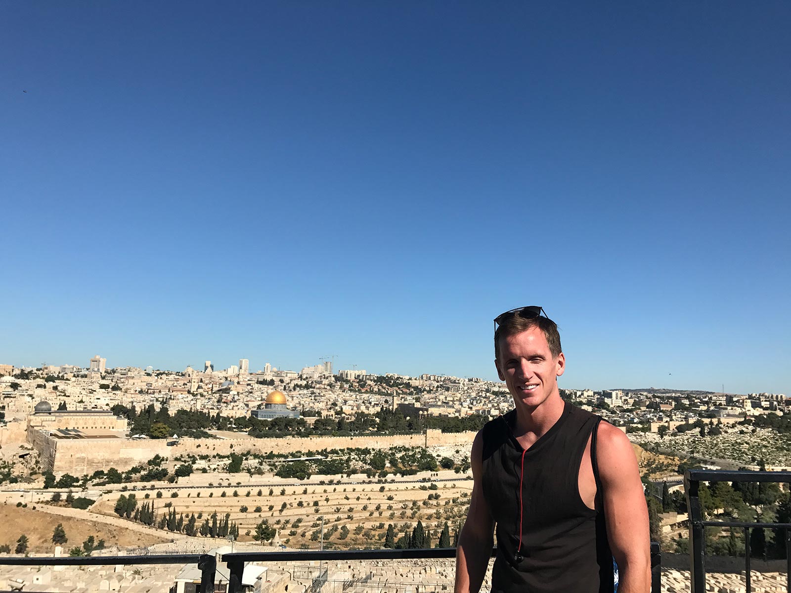 David Simpson in Jerusalem, Israel. My time in Jerusalem, a special city divided