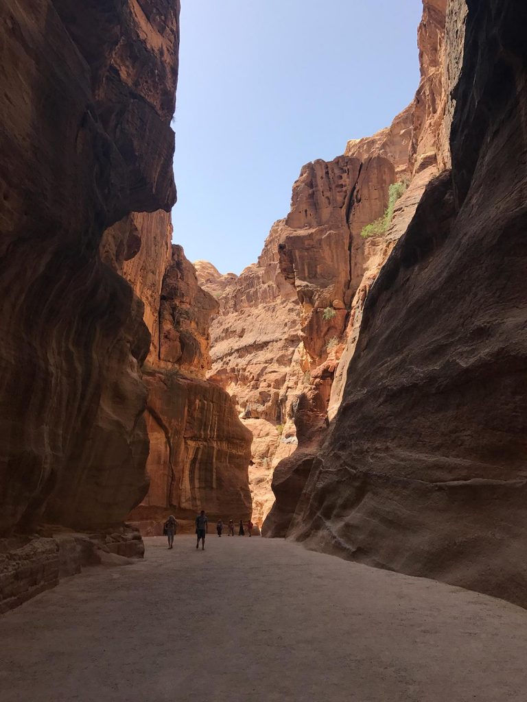 Incredible rock formations in Petra, Jordan. Petra, an incredible wonder