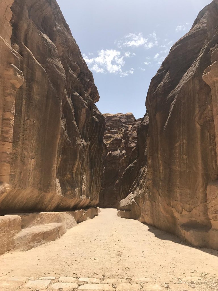 Incredible rock formations in Petra, Jordan. Petra, an incredible wonder