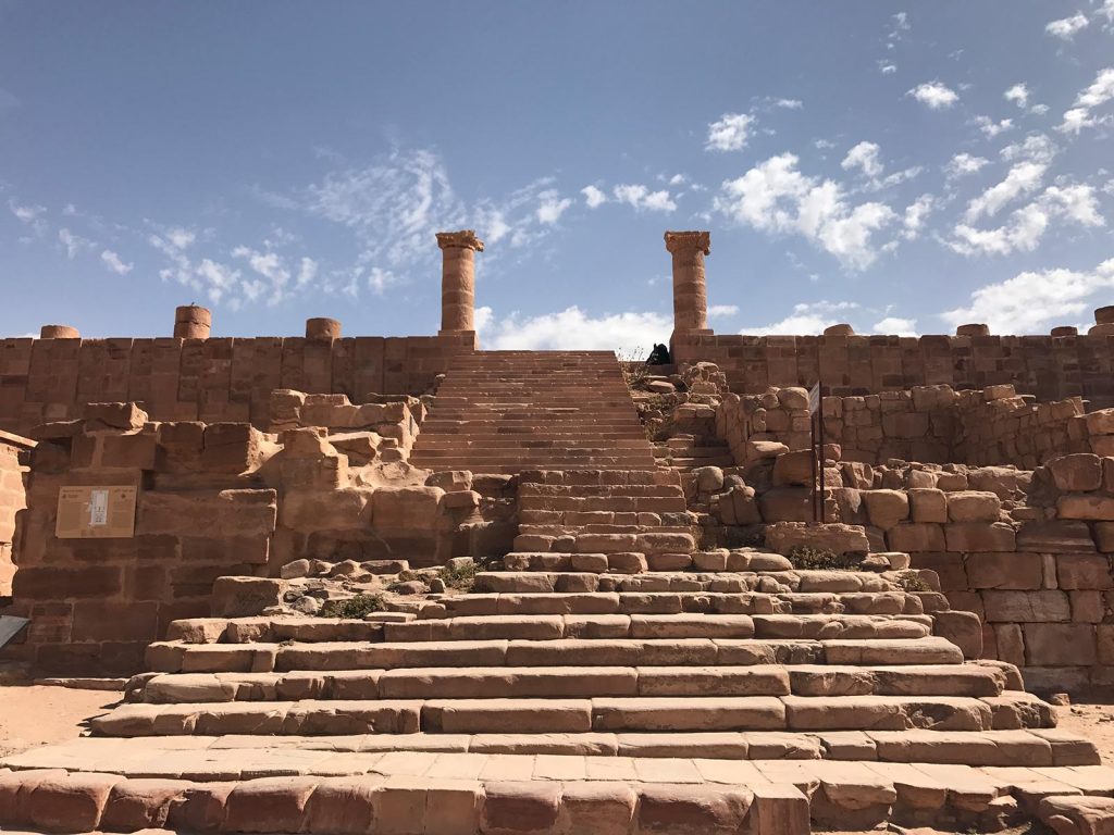 Ruins in Petra, Jordan. Petra, an incredible wonder