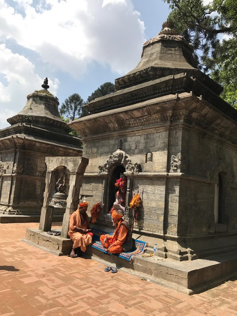 Temple and monks in Kathmandu, Nepal. A smart deaf & dumb scam in Colombo